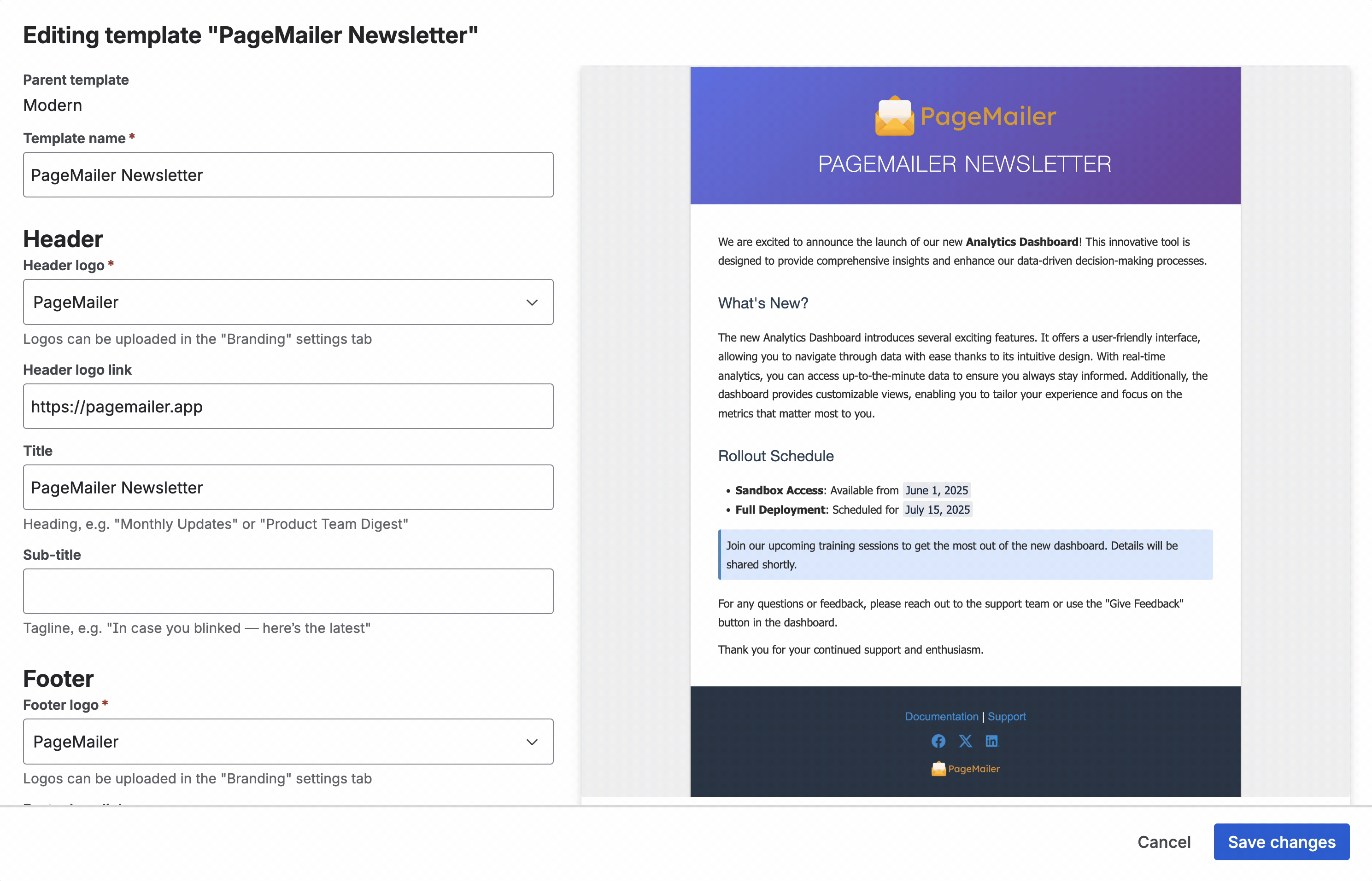 Preview your changes live